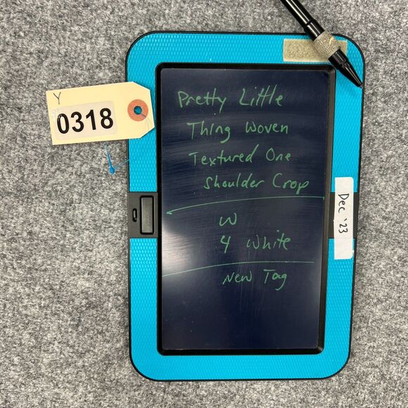 Pretty Little Thing 2 Pc One Shoulder Crop Top Skirt Set Womens 4 White Woven - Picture 10 of 13